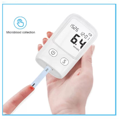 Glucose Monitor Kit – LCD Display, 25 Test Strips & 25 Lancets Included